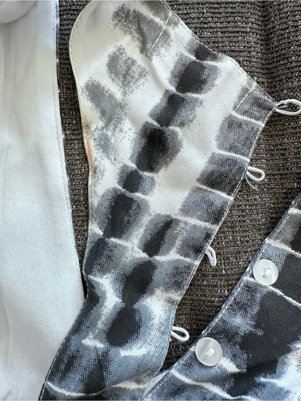 Japna Black and White Tie-Dye Maxi Dress size S - Picture 3 of 16